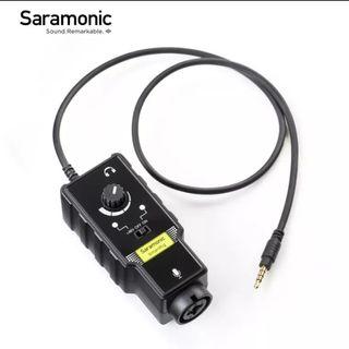 Saramonic SmartRig II 3.5mm TRRS XLR Mic & Guitar Adapter with Phantom Power Preamp Amplifier for Smartphone