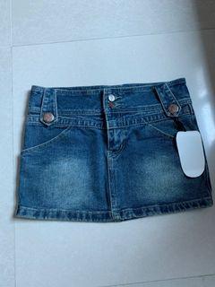 tess denim mini skirt