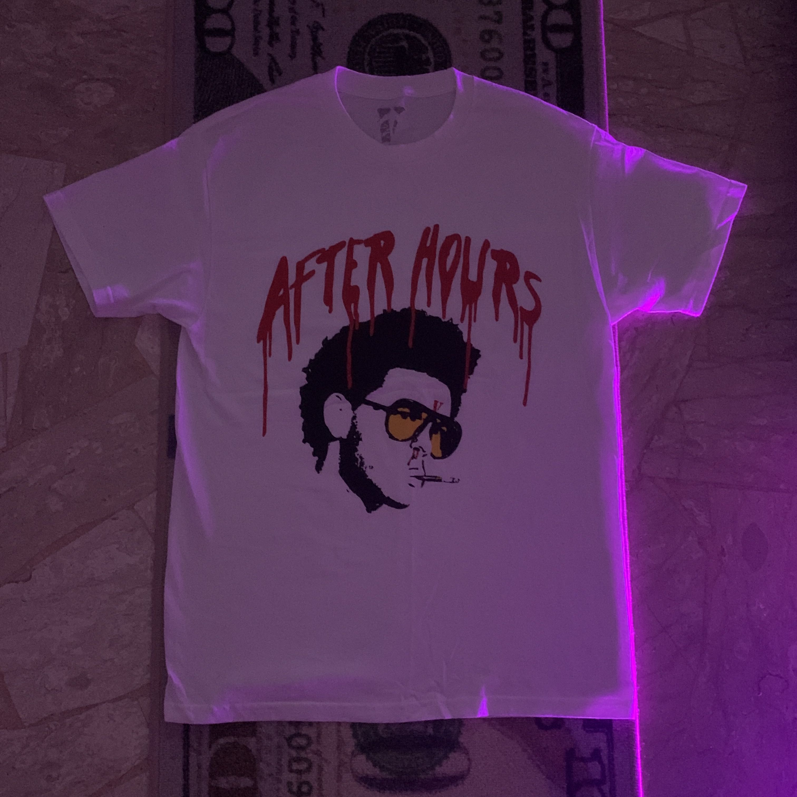 Vlone after hours hotsell acid drip tee