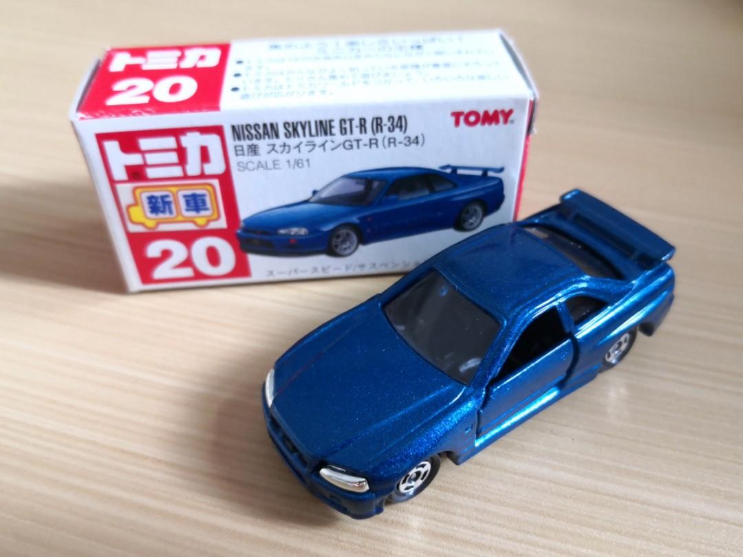 日版新車貼tomica Nissan Skyline Gt R R34 興趣及遊戲 玩具 遊戲類 Carousell