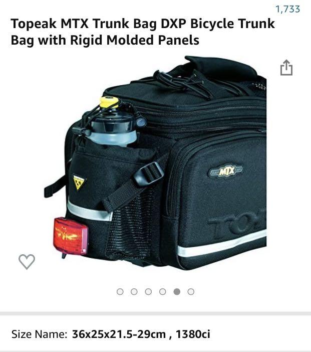 Topeak pannier rack and trunk bag, Sports Equipment, Bicycles & Parts