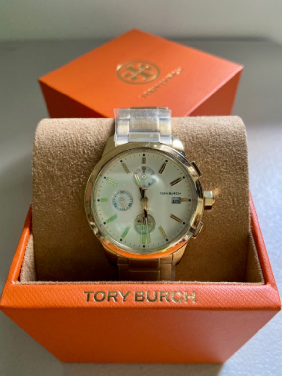 Tory Burch TBW1250 Collins Chronograph Gold-tone Stainless Steel Watch  (38mm), Women's Fashion, Watches & Accessories, Watches on Carousell