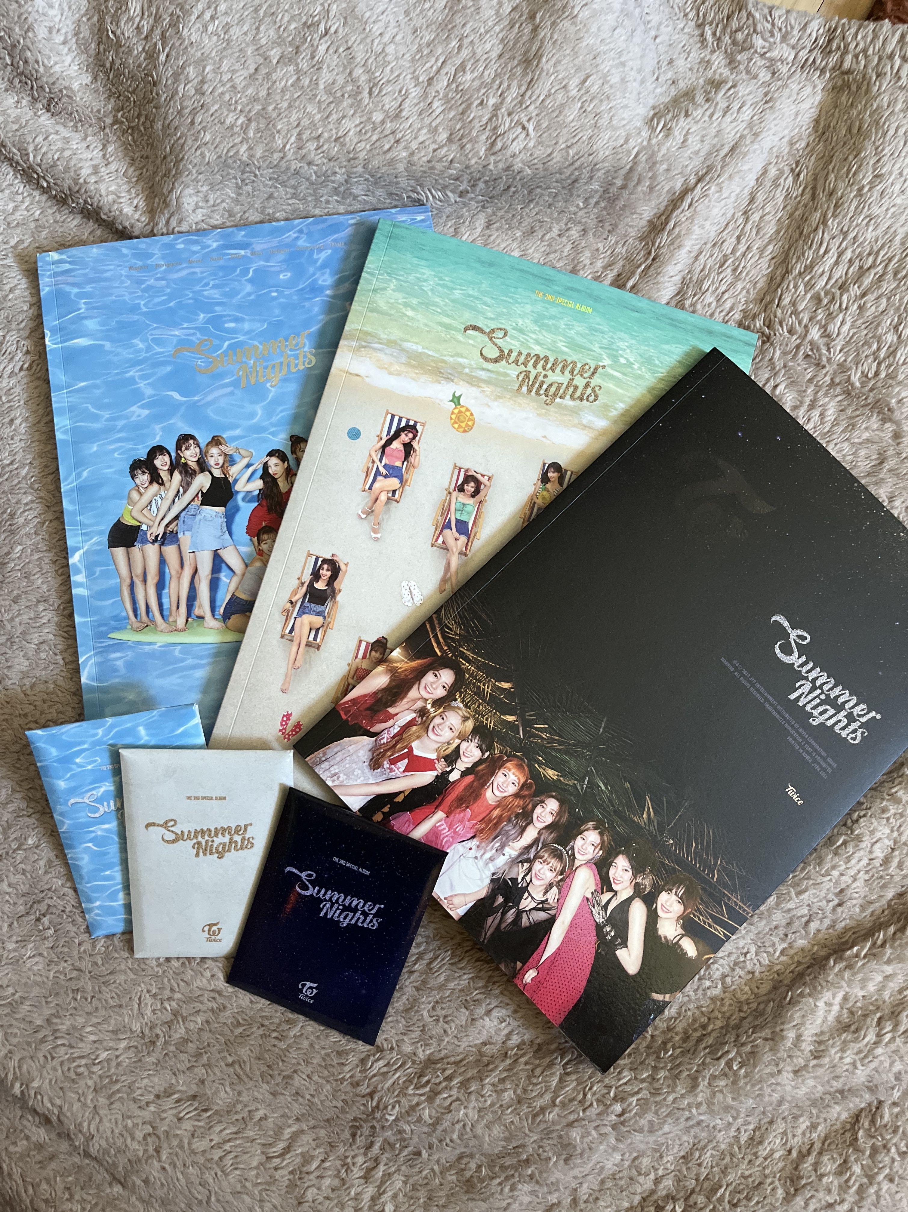 Twice Summer Nights Album Bundle W Po Benefits Hobbies Toys Music Media Cds Dvds On Carousell