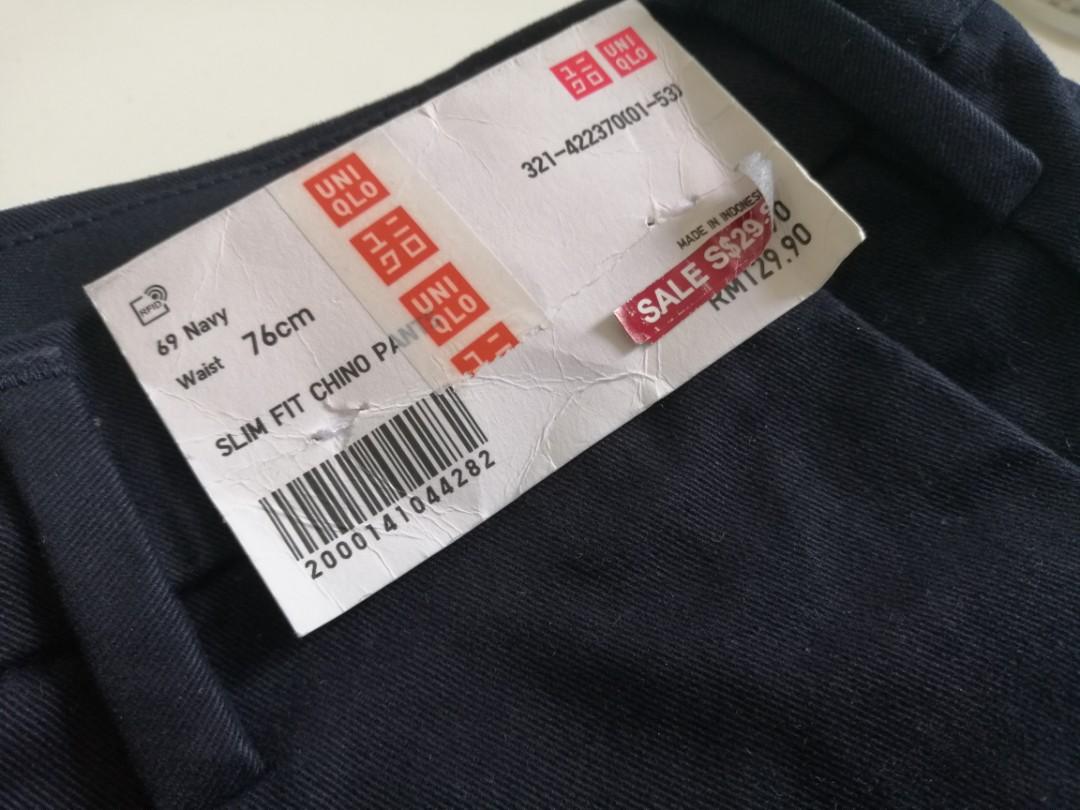 Uniqlo Slim fit Chino pants, Men's 