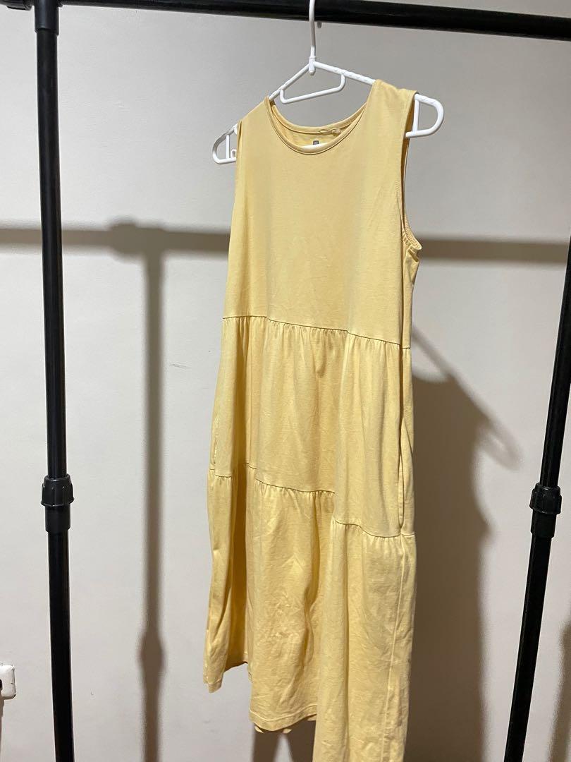 Uniqlo yellow shop dress