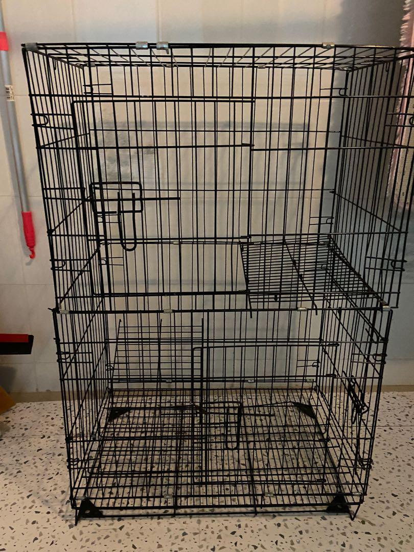 Used cat cage, Pet Supplies, Homes & Other Pet Accessories on Carousell