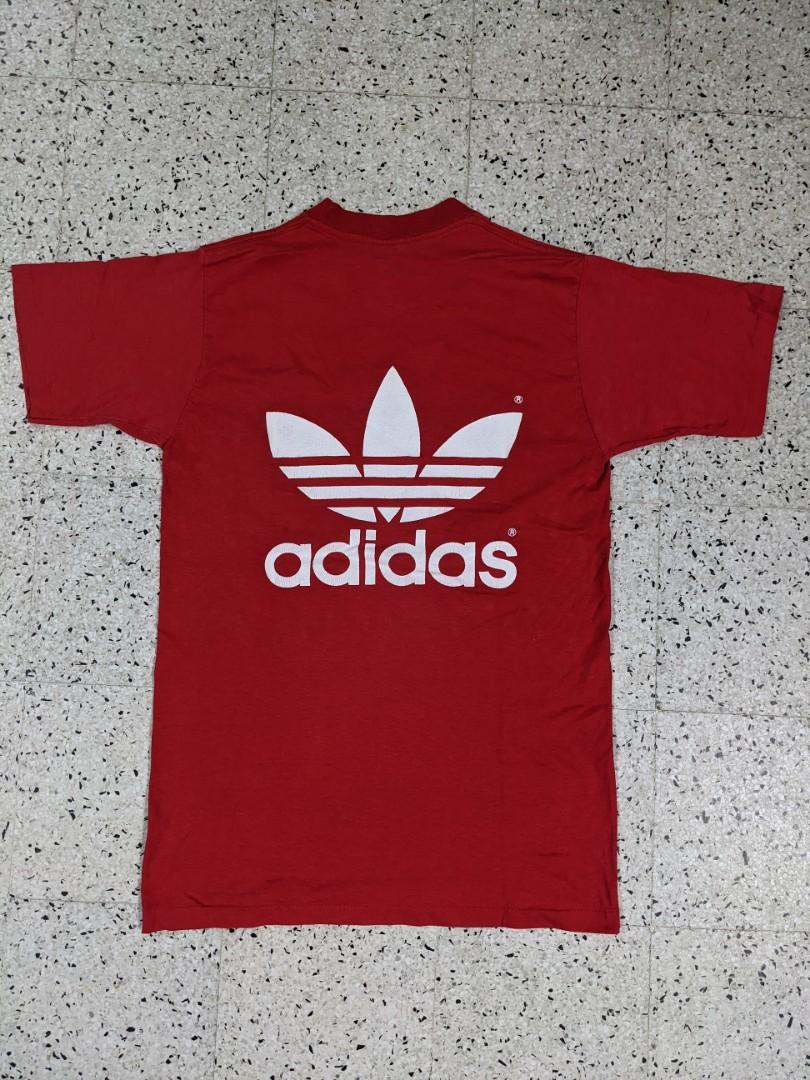 Vintage Adidas Big Logo USA Merah Men s Fashion Tops Sets