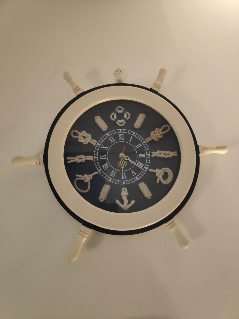 Vintage marine clock, Furniture & Home Living, Home Decor, Clocks on