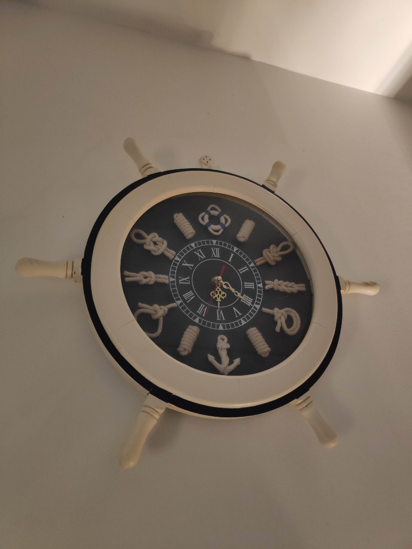 Vintage marine clock, Furniture & Home Living, Home Decor, Clocks on