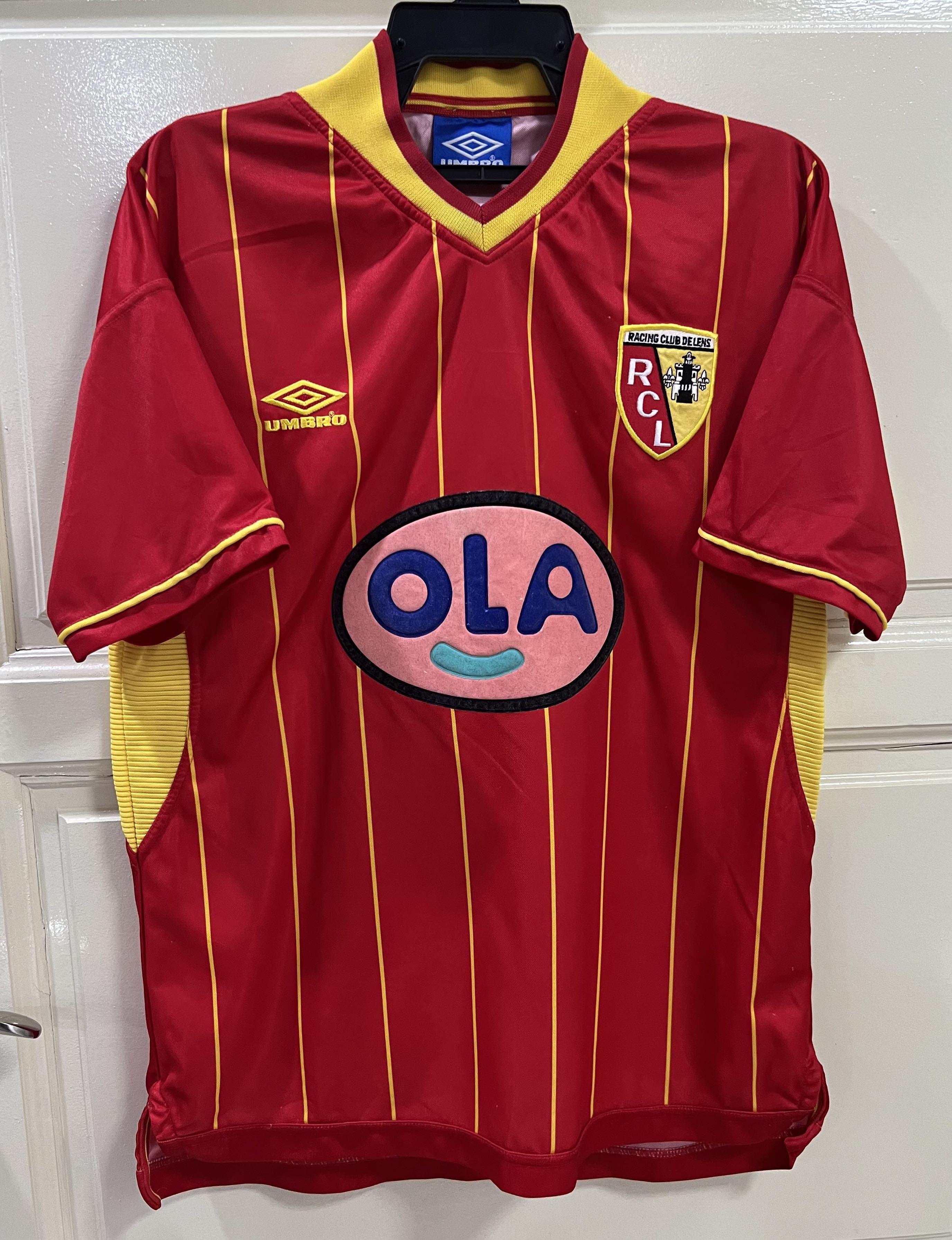 Vintage Umbro RC Lens 1999 2000 jersey Men s Fashion Activewear