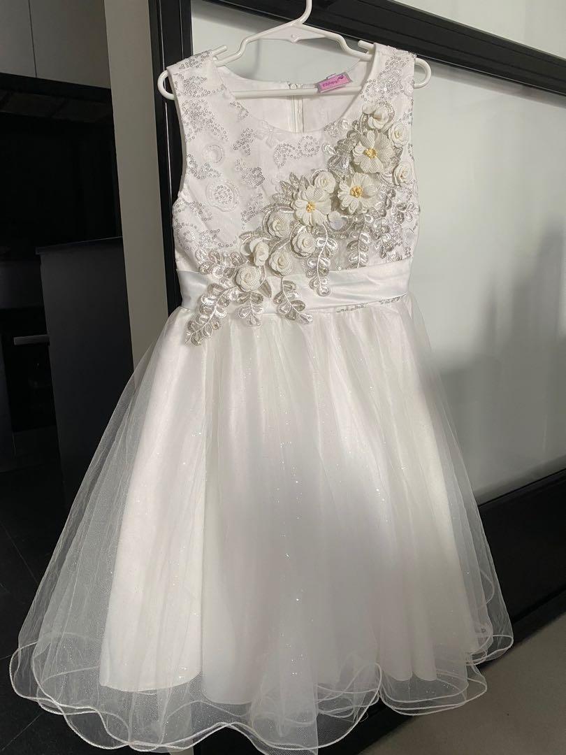 White floral new arrivals graduation dress