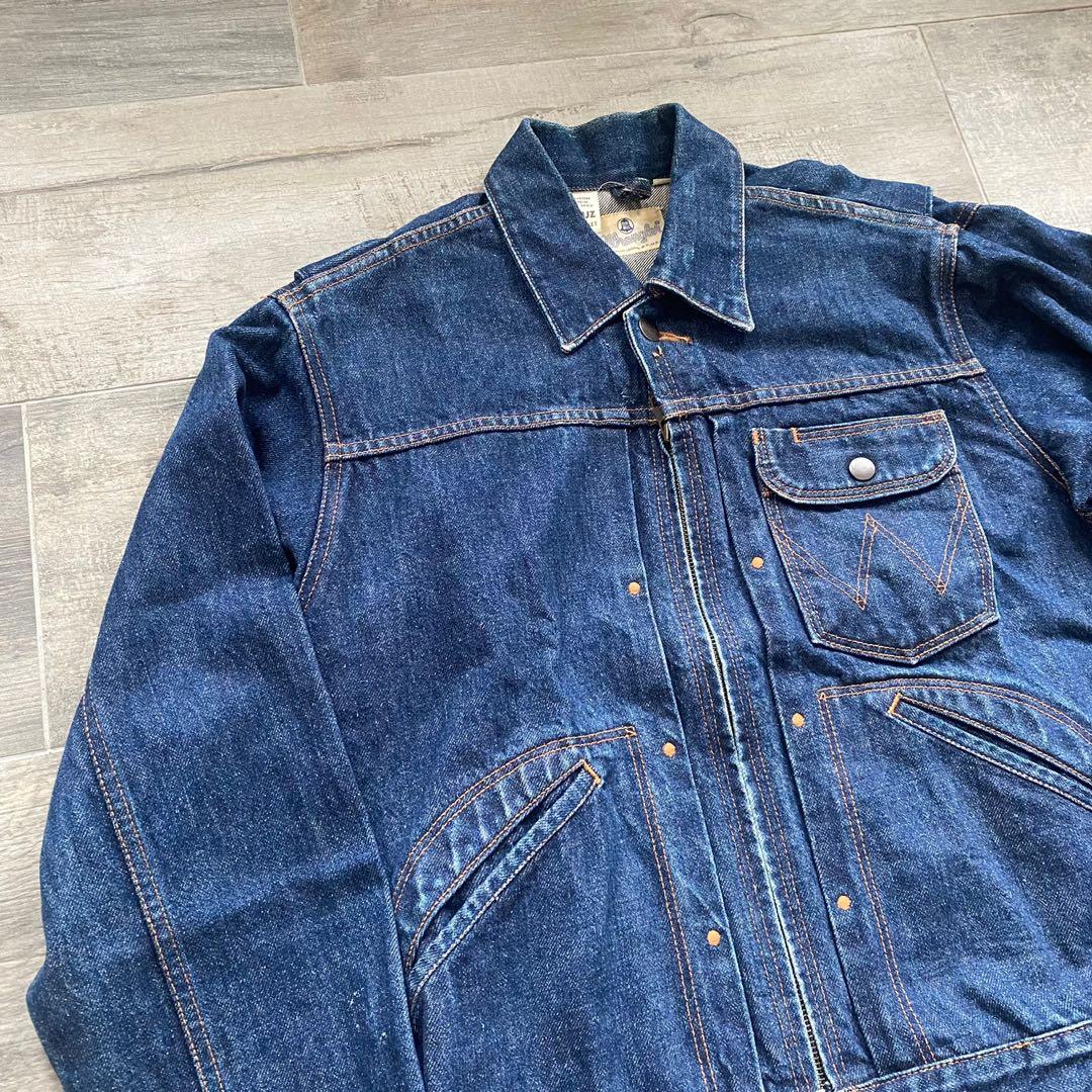 WRANGLER BLUE BELL 11MJZ DENIM JACKET VINTAGE CLASSIC JAPAN, 男裝 