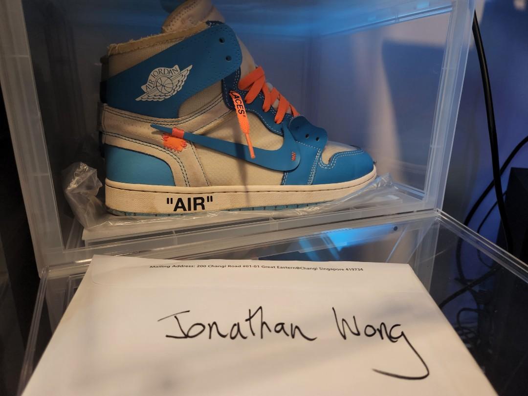Ow jordan 1 unc online