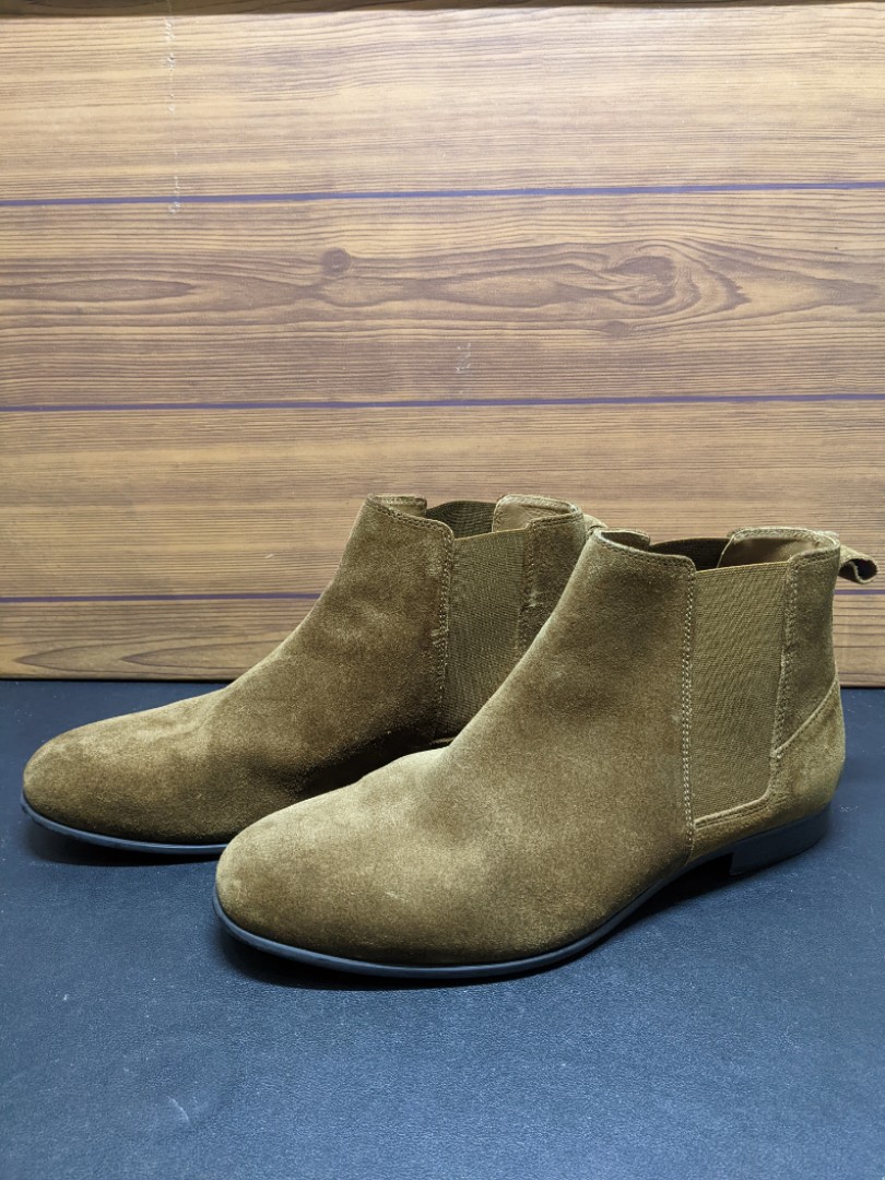 Zara Man Chelsea Boots 42 Suede, Men's Fashion, Footwear, Boots on