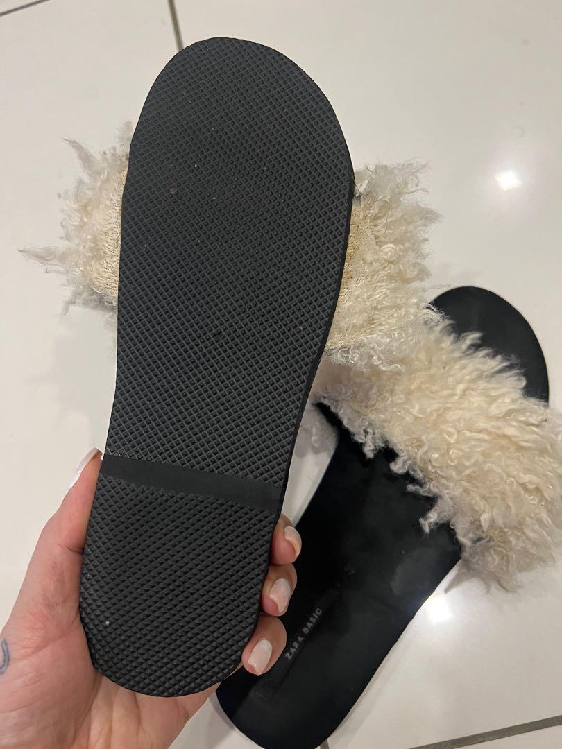 Zara fur hotsell slides