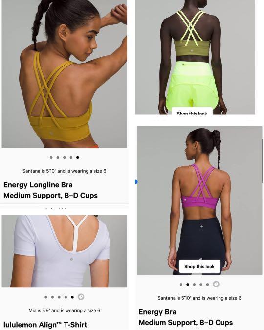 2,4,6] Energy Bra, Align Tee, Base Pace Tights, Swift Speed Tights, Align  Pants, Women's Fashion, Activewear on Carousell