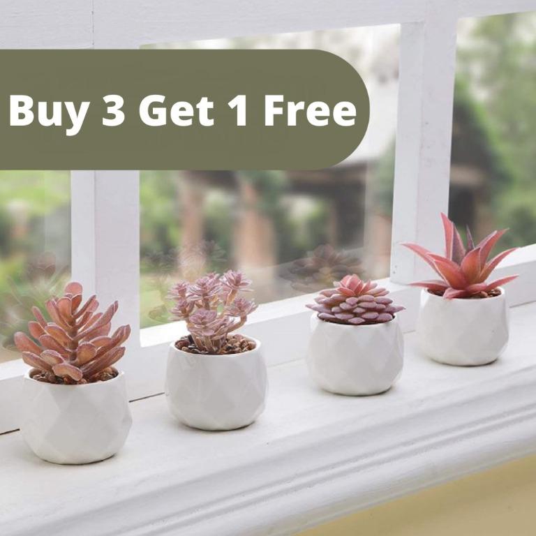 4Pcs 16cm Cone Living Room Decorative Glass Vase 