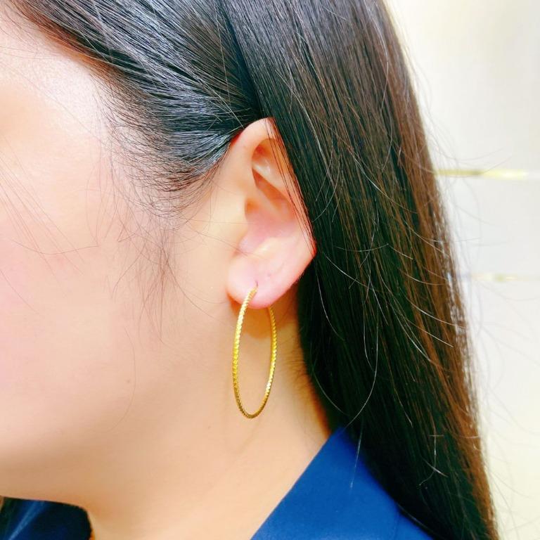 Matte new arrivals hoop earrings