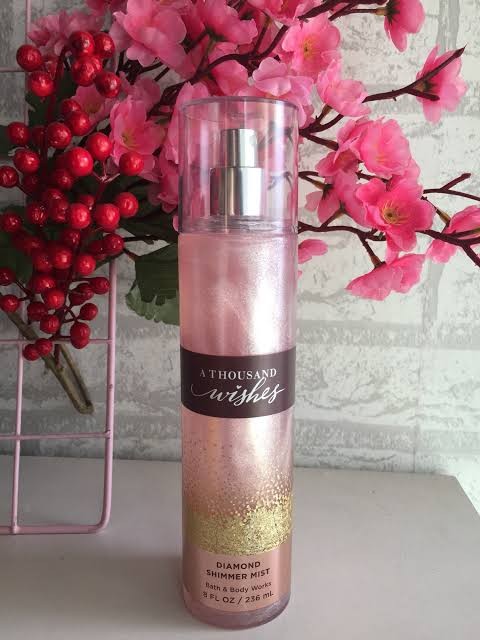 A Thousand Wishes Shimmer Bath and Body Works BBW Large Size ORIGINAL  Perfume Mist Spray, Beauty & Personal Care, Fragrance & Deodorants on  Carousell