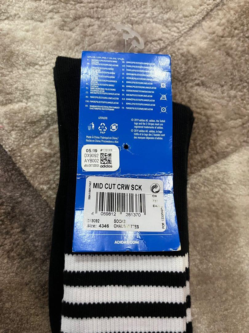 Adidas mid crew sock Men s Fashion Watches Accessories Socks on Carousell