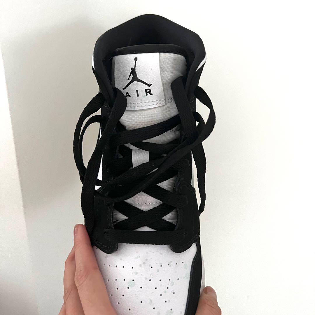 Air jordan 1 mid gs panda on sale