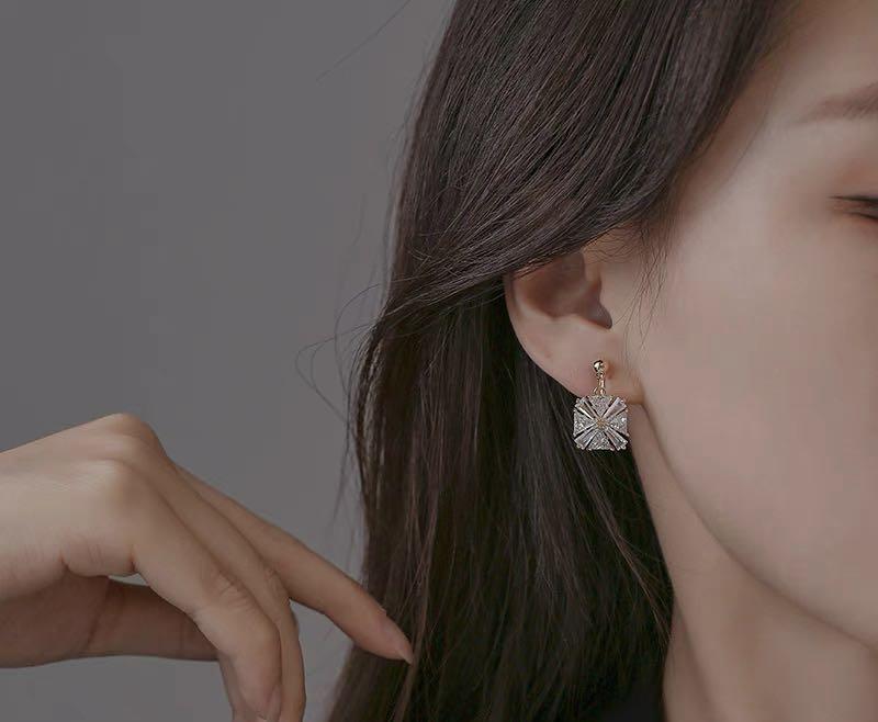 All diamond earrings best sale