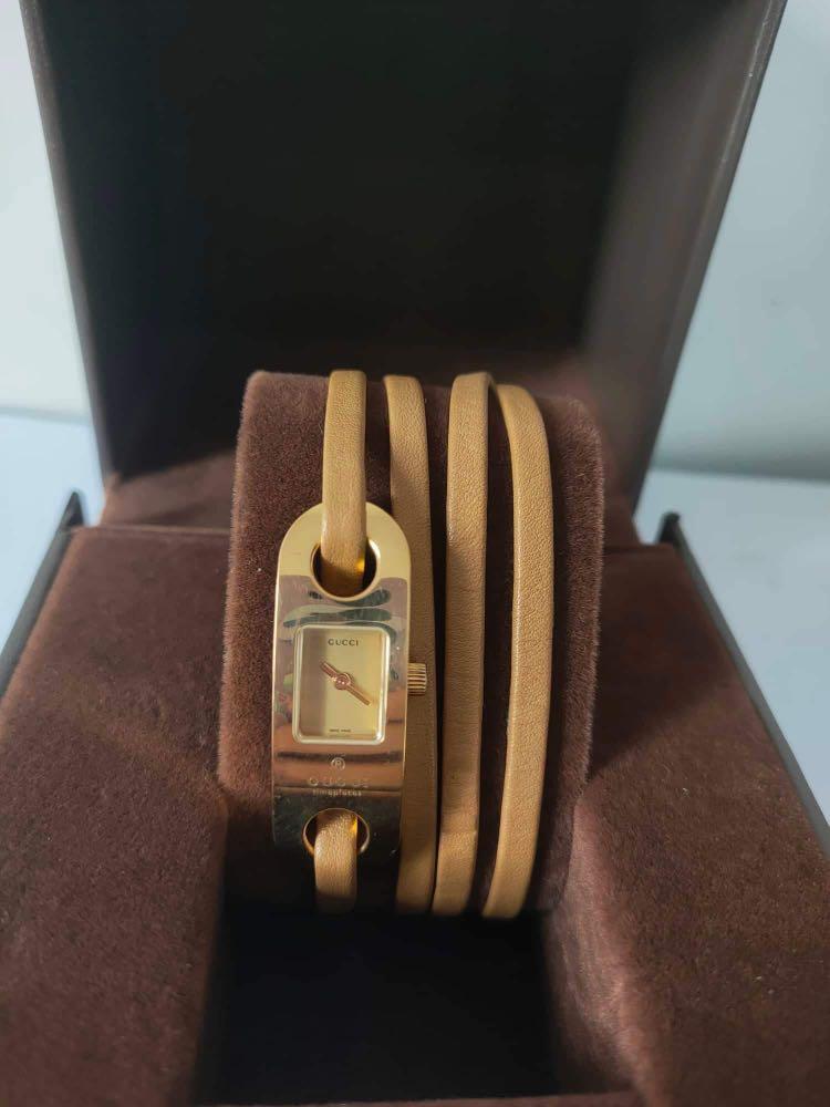 Auth Gucci 6100L Watch for Ladie's 