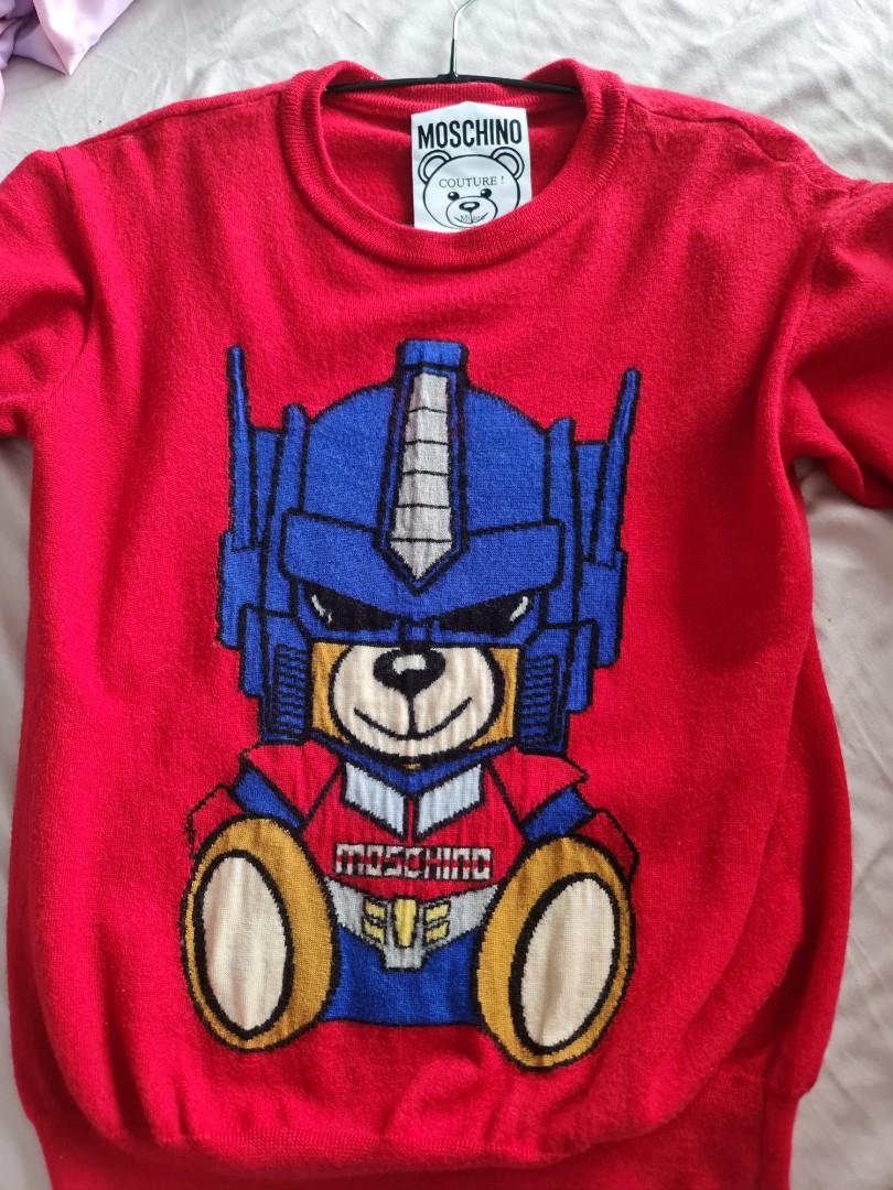 Moschino transformer bear discount hoodie
