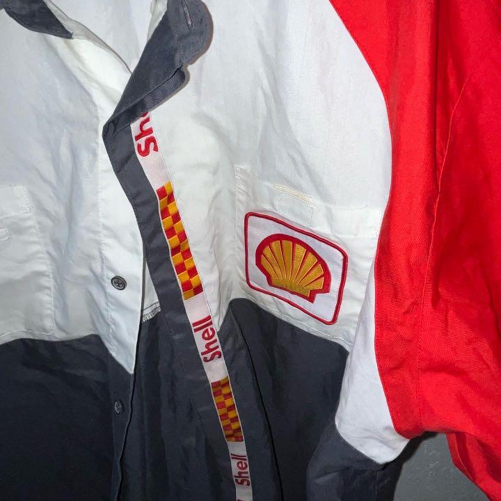 Authentic Shell Japan Vintage Style Design Uniform Polo, Men's Fashion ...