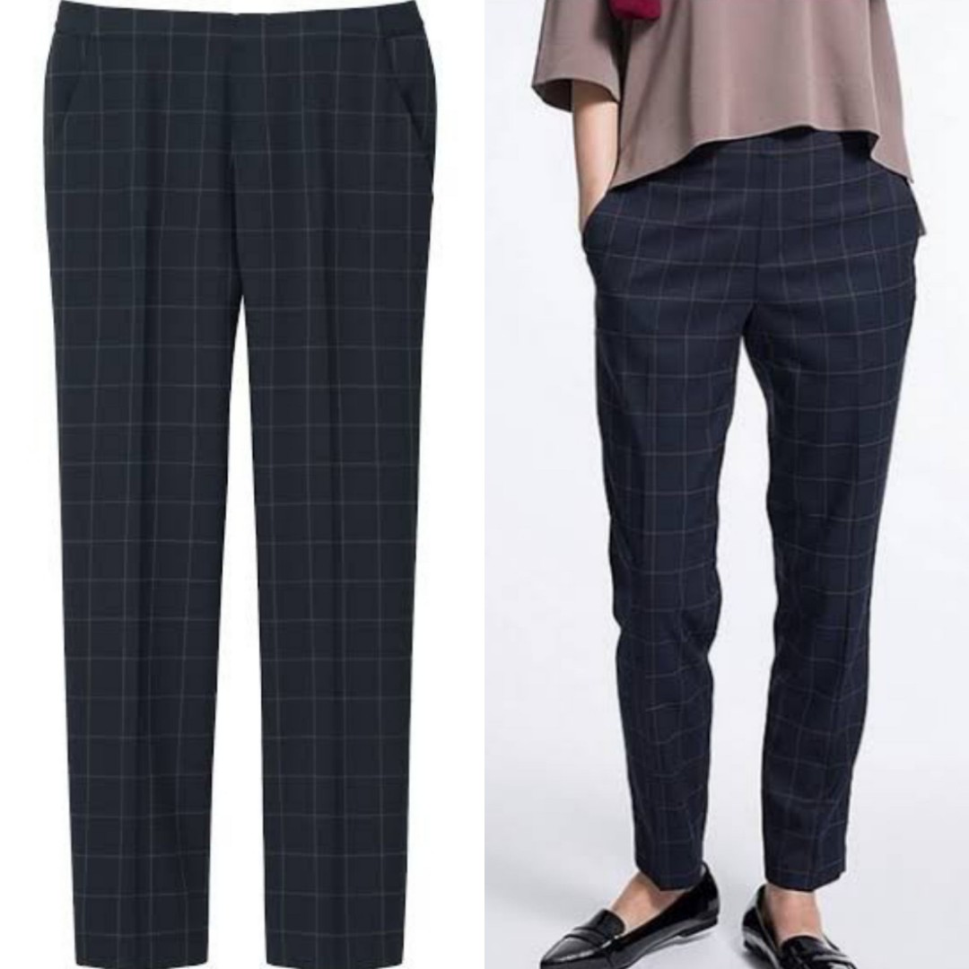 Authentic Uniqlo check smart style 