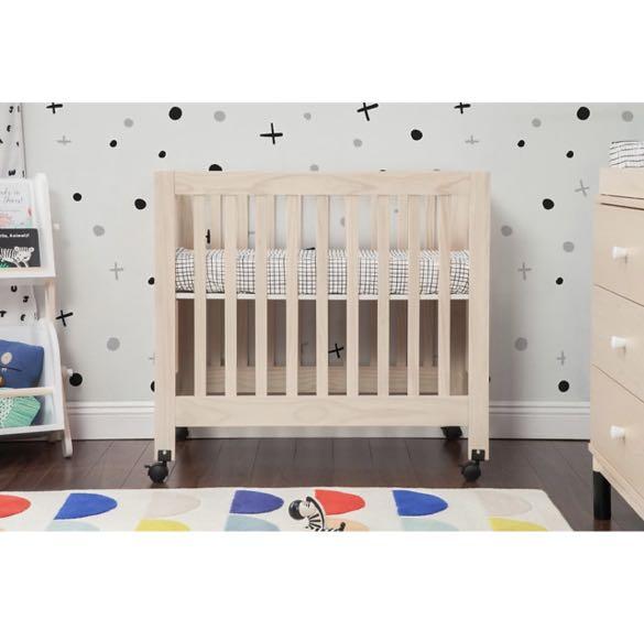 Babyletto Origami Mini Crib Washed mattress Babies Kids
