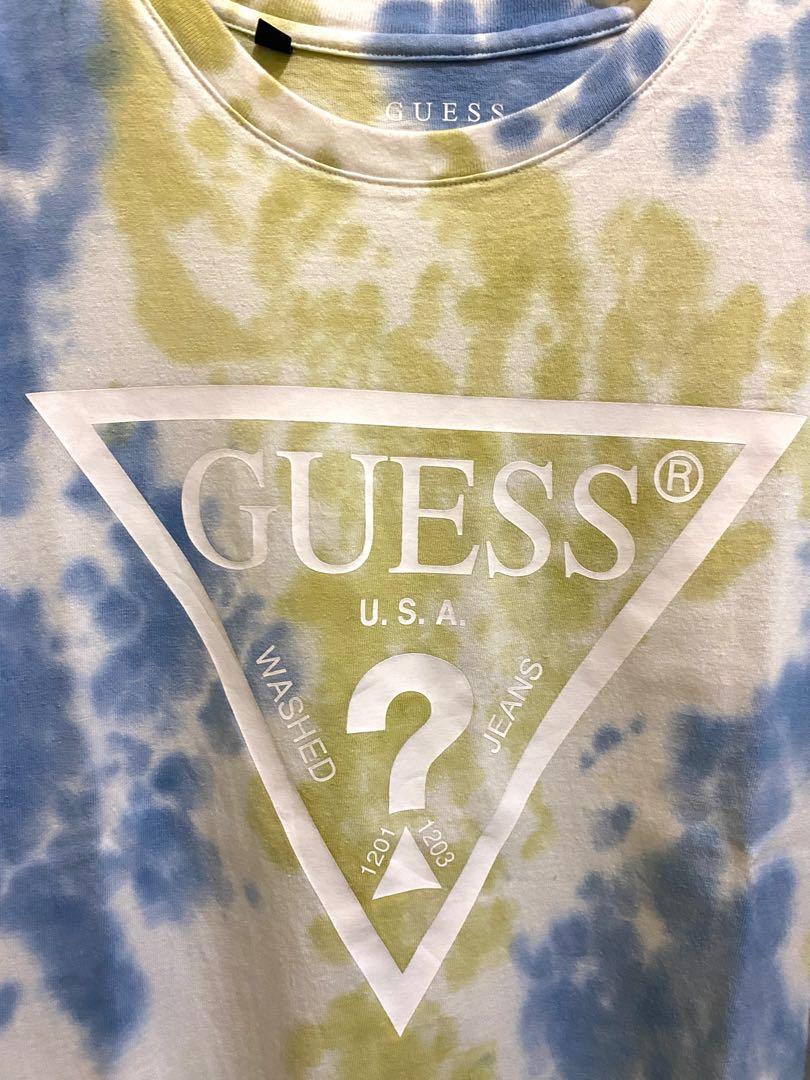 Baju Guess Tie Dye, Fesyen Pria 