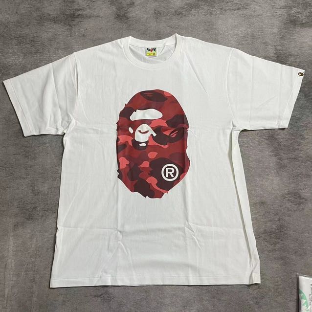 BAPE Color Camo College Tee (SS24) White/Red