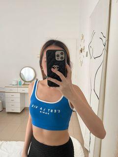 Blue Crop Top