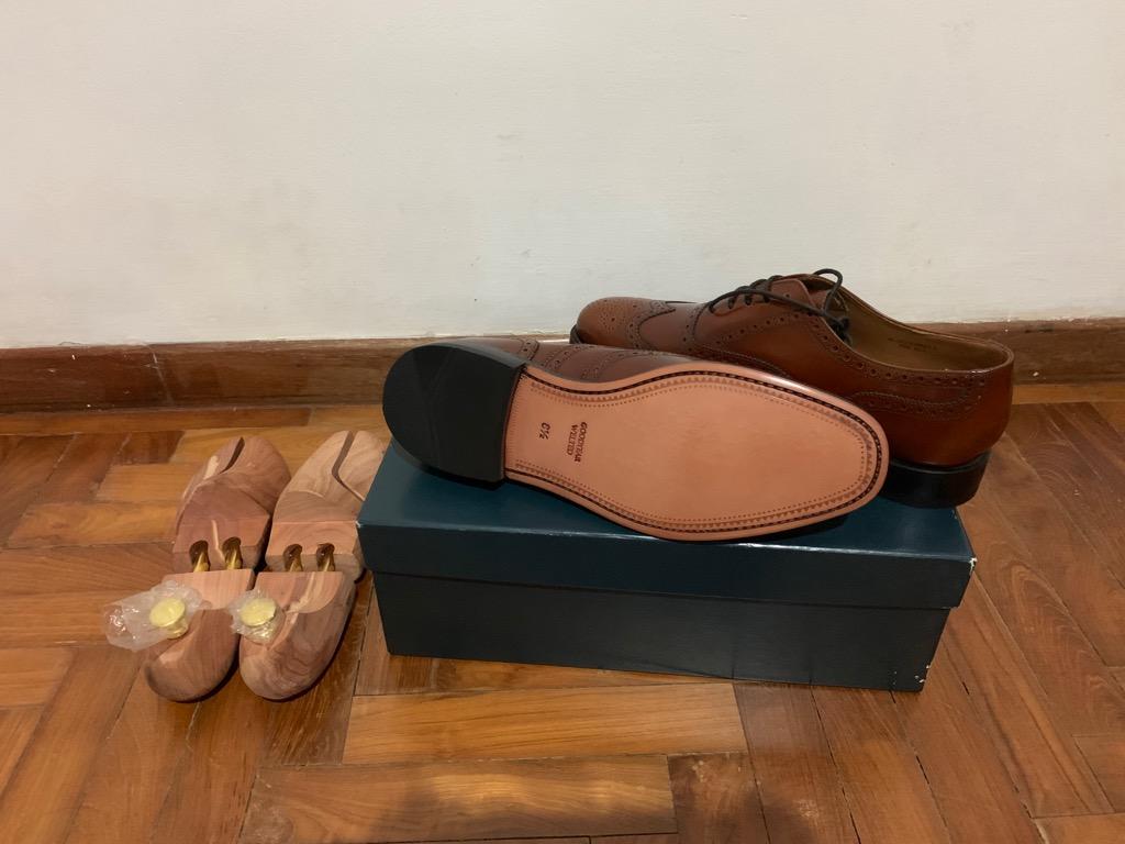 Brand New Herring Surrey II Brogues Goodyear Welted Wingtip Leather Sole FREE Shoe Trees