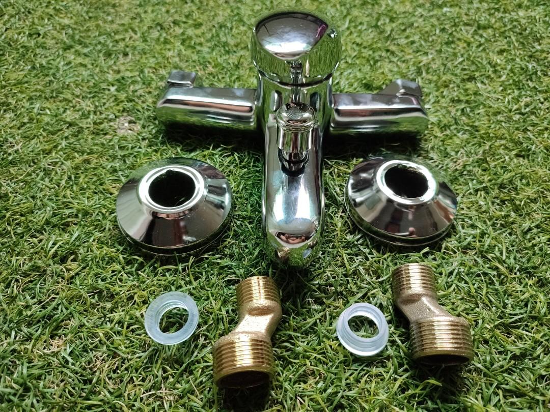 Brass chromed Shower mixer tap, Furniture & Home Living, Bathroom