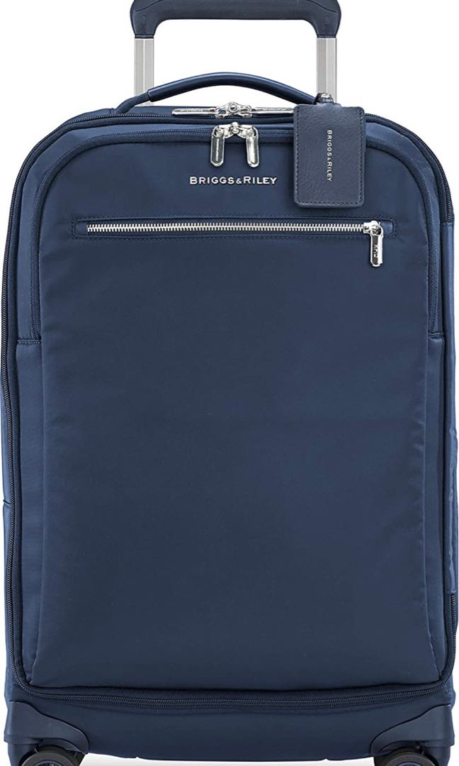 Briggs & Riley RhapsodySoftside Spinner Luggage, Navy, Tall CarryOn