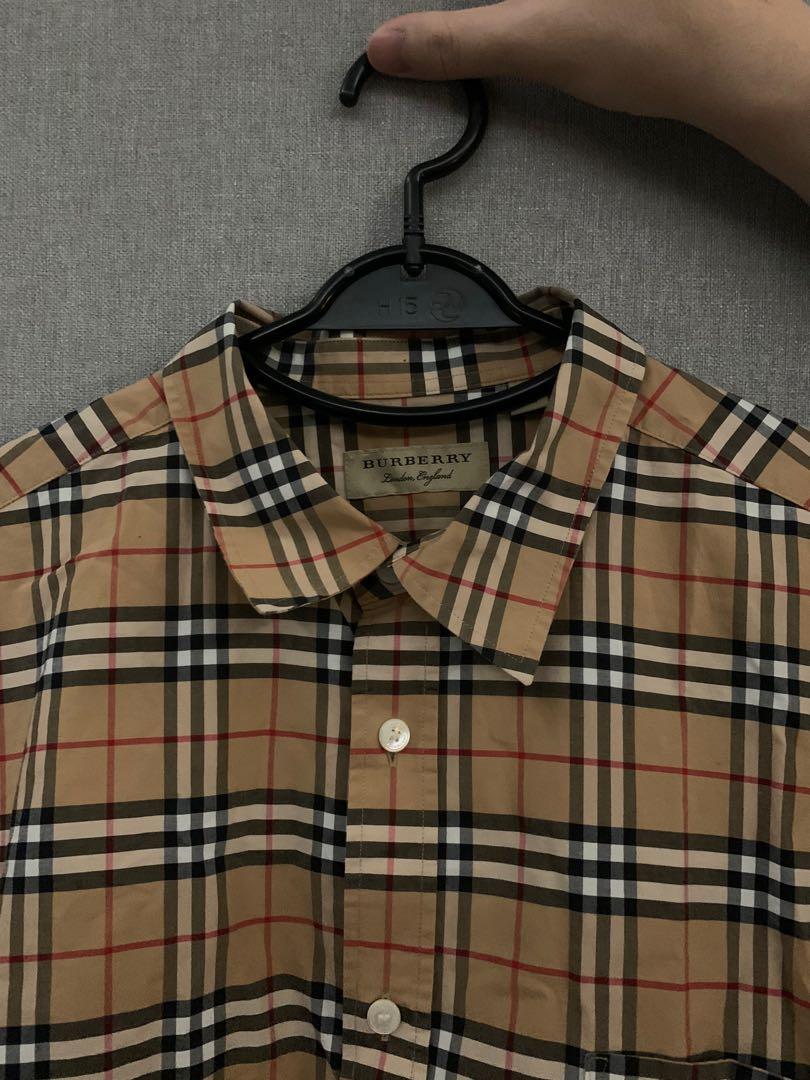 Burberry Button up Shirt Men s Fashion Tops Sets Tshirts Polo Shirts on Carousell