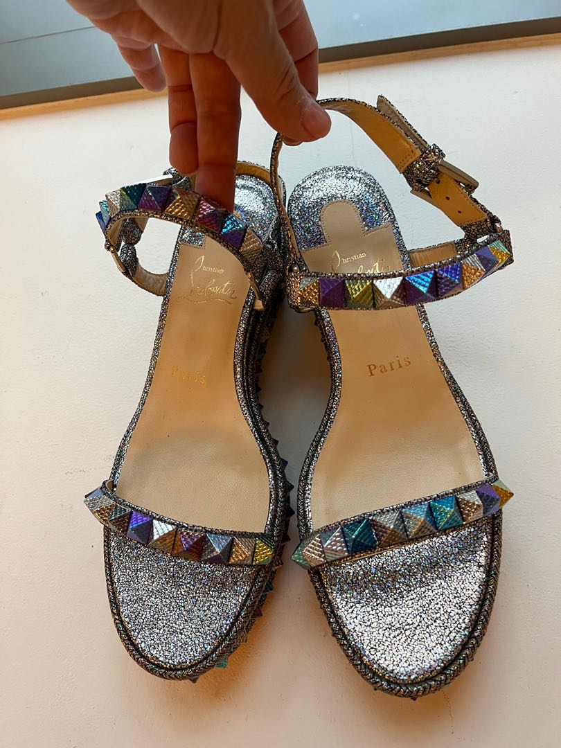 Christian louboutin studded new arrivals sandals