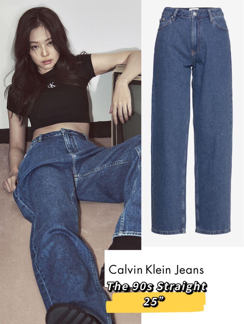 Jennie for Calvin Kleinオーバーダイ90sフィットジーンズ-