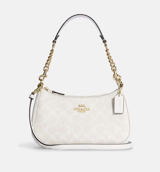 White coach on sale shoulder bag