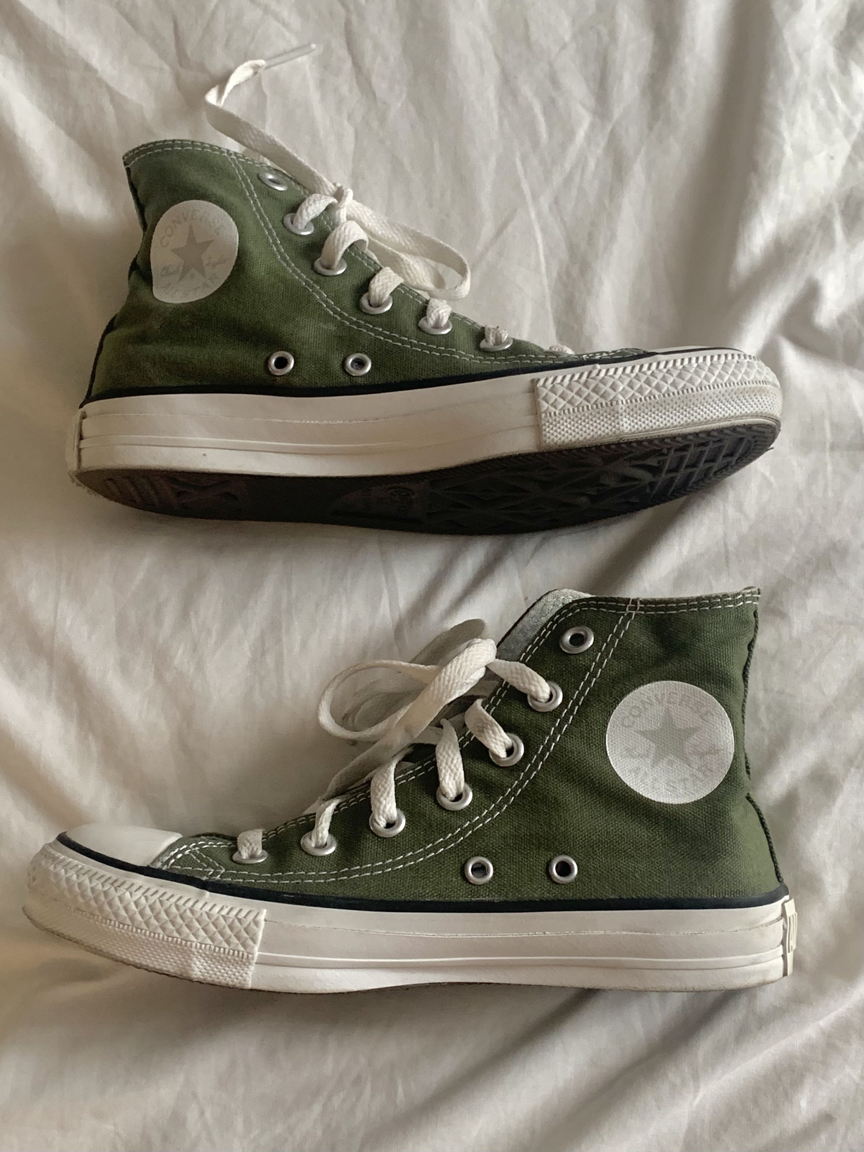 sage green hightops