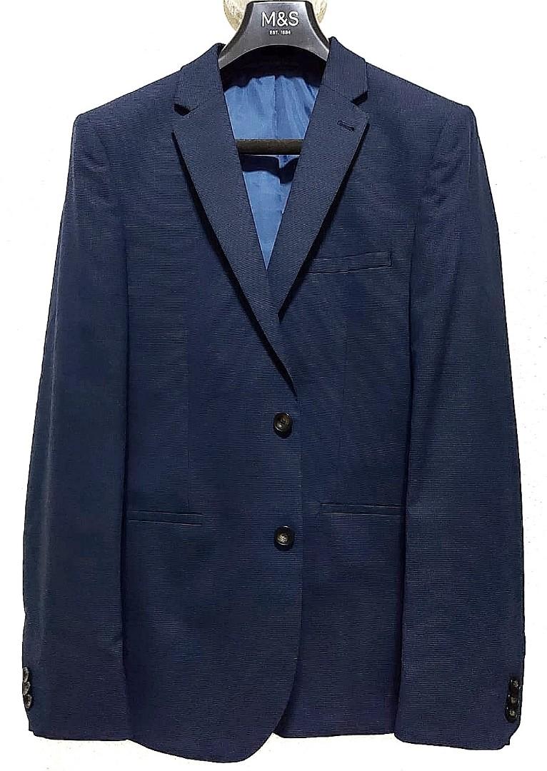 Dark Navy Blue Blazer Marks and Spencer