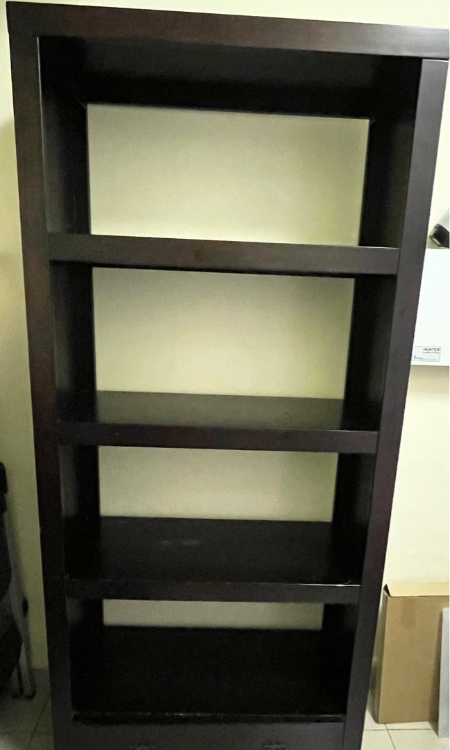 Dark wood shelf, Furniture & Home Living, Furniture, Shelves,