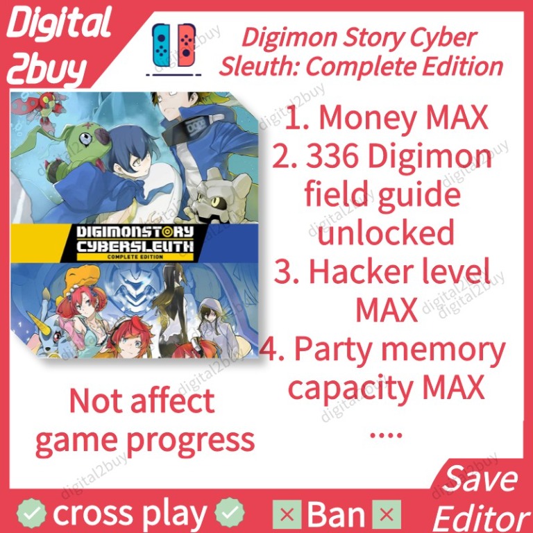 Digimon Story Cyber Sleuth: Complete Edition Save Editor Save Modding ...