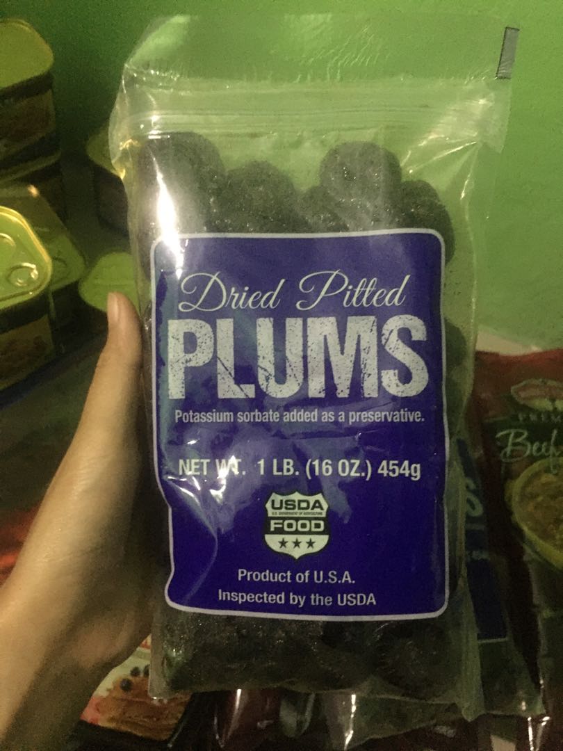 Dried pitted plums, Food & Drinks, Packaged & Instant Food on Carousell