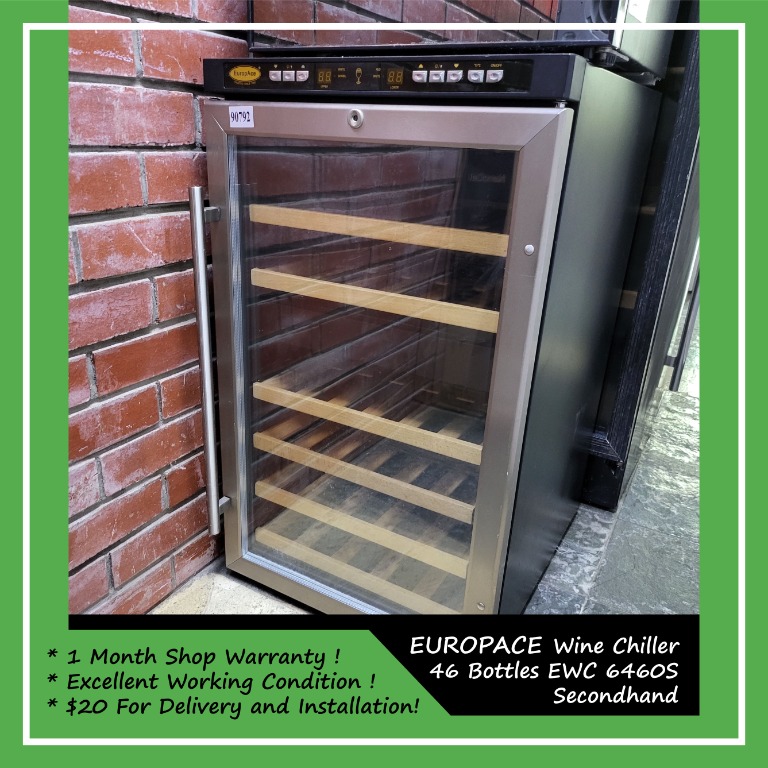 EUROPACE Wine Chiller 46 Bottles EWC 6460S, TV & Home Appliances