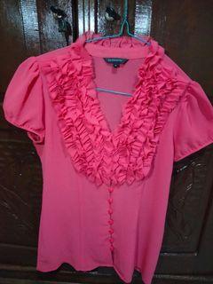 Blouse Executive pink not Zara uniqlo mango Stradivarius hush puppies etcetera