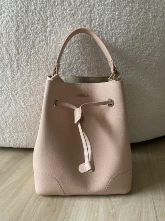 Furla Pink Bucket Bag with Straps Women s Fashion Bags Wallets