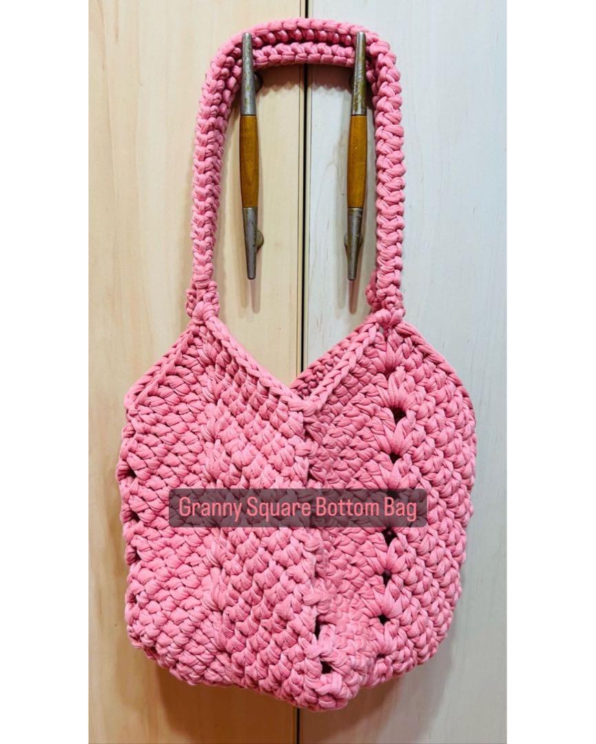 Granny square bottom bag deals